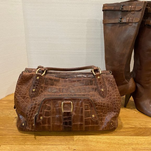 Cale Haan Vintage  Paige Croco Pint F06 - Picture 3 of 3